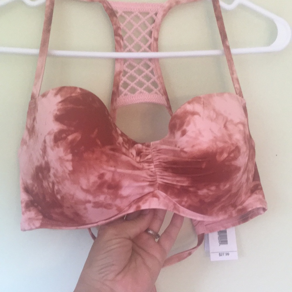 Shade & Shore Tie Dye halter swim top